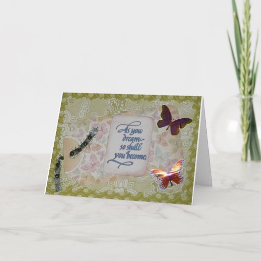 Raupen-Traum Karte (Vorderseite)