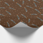 Raupen und Punkte Geschenkpapier (Ecke)