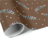 Raupen und Punkte Geschenkpapier (Rolleneckpunkt)