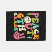 Raus 6. Klasse Groovy Abschluss am letzten Schulta Fleecedecke (Vorderseite (Horizontal))