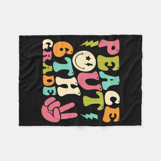 Raus 6. Klasse Groovy Abschluss am letzten Schulta Fleecedecke (Vorderseite (Horizontal))