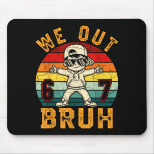 Raus Alter 67 letzter Schultag Kinder Junge sechs  Mousepad