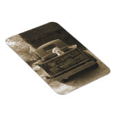 Raus aus dem Dodge - Hundfoto Magnet (Rechte Seite)