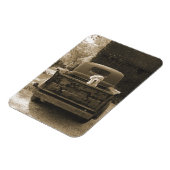 Raus aus dem Dodge - Hundfoto Magnet (Linke Seite)