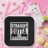 Raus aus dem Klassenzimmer - Ruhestandsparty Pappteller (Party)