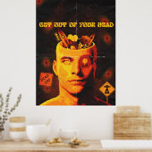 Raus aus dem Kopf - Surreal Pop Art Poster (Küche)