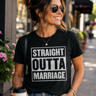 Raus aus der Ehe Lustige Scheidungsfeier T-Shirt
