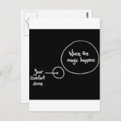 Raus aus der Komfort-Zone Postkarte (Vorne/Hinten)