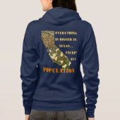 Raus aus Kalifornien Hoodie (Rückseite)