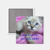 Raus aus meinem LOCKER!! Magnet (Vorderseite/Rückseite)