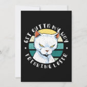 Raus aus meinem Weg, verrückter Verlierer, Moody C Einladung (Vorderseite)