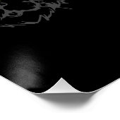 Raus! Funny Cat Poster (Ecke)