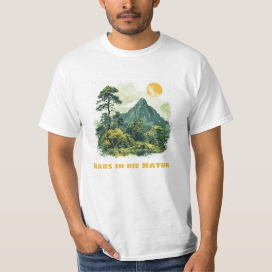 Raus in die Natur T-Shirt (Vorderseite)