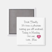 Raus! Magnet (Vorderseite/Rückseite)