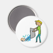 Raus mit dem Bathwasser Magnet (Vorderseite/Rückseite)