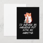 Raus mit meinem Hamster RSVP Karte (Vorne/Hinten)