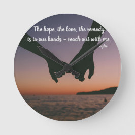 Raus mit mir runde wanduhr