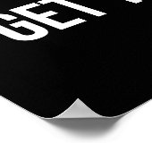 Raus von Hintern und Arbeit - Fitness, Hektik, Erf Poster (Ecke)