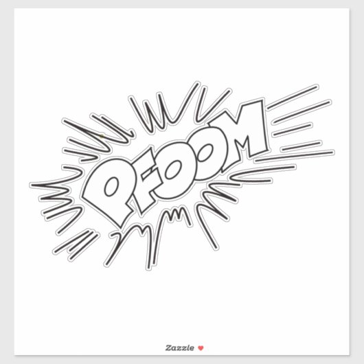 Rauschen-Comicen-onomatopoeia-Sound Aufkleber (Blatt)