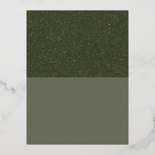 Rauschtextur auf Moosgrünem Postkartenanhänger (be Folie Einladungspostkarte