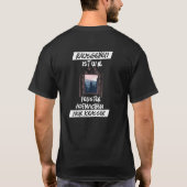 Rausgehen ist wie Fenster aufmachen, Spruch T-Shirt (Rückseite)