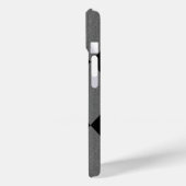 Raute aus Schwarzkohle und Karkohle Case-Mate iPhone Hülle (Rückseite / Links)