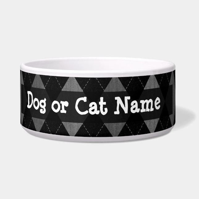 Raute aus Schwarzkohle und Karkohle Napf (Links)