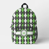 Raute Bedruckter Rucksack (Vorderseite)