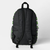 Raute Bedruckter Rucksack (Rückseite)