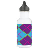 Raute blau und lila edelstahlflasche (Links)