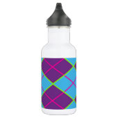 Raute blau und lila edelstahlflasche (Rechts)