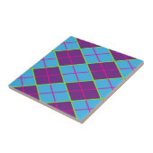 Raute blau und lila fliese (Seite)