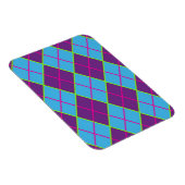 Raute blau und lila magnet (Rechte Seite)