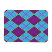 Raute blau und lila magnet (Horizontal)