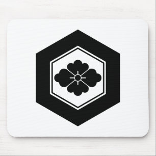 Raute Blumen in Schildpatt Mousepad