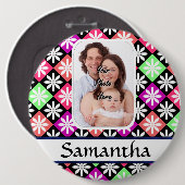 Raute Button (Vorne & Hinten)