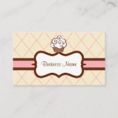 Raute Cupcake Business Card Visitenkarte (Vorderseite)