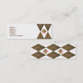 Raute Cupcakes Mini Visitenkarte (Vorne/Hinten)