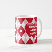Raute des Valentines Tages Kaffeetasse (VorderseiteRechts)
