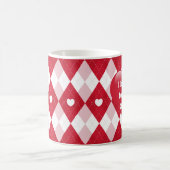 Raute des Valentines Tages Kaffeetasse (Mittel)