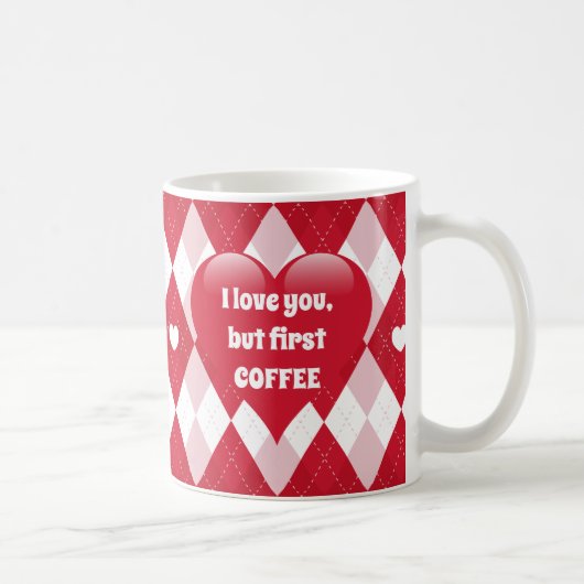 Raute des Valentines Tages Kaffeetasse (Rechts)