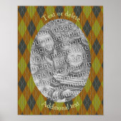 Raute-Design-Rahmen Erstellen Sie Ihr eigenes Foto Poster (Vorne)