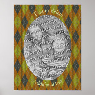 Raute-Design-Rahmen Erstellen Sie Ihr eigenes Foto Poster