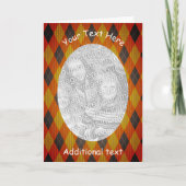 Raute Design Rahmen Personalisierte Fotokarte Karte (Vorderseite)