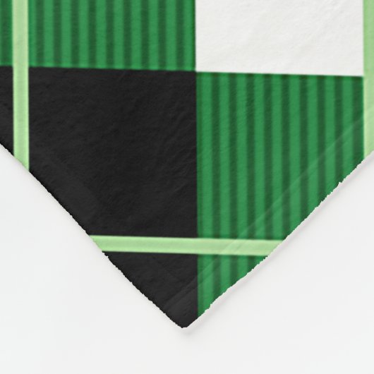 Raute Diagonal Diamond Kariert Fleecedecke (Ecke)