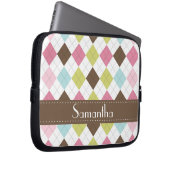Raute Diamant Stitch Sweater Schutzhülle Laptopschutzhülle (Vorne Rechts)