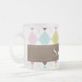 Raute Diamantstitch Mattiert Glass Tasse Cup (Links)