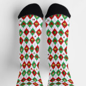 Raute Diamond Pattern Weihnachten Socken (Oben)
