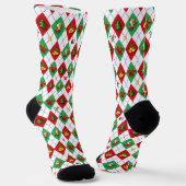 Raute Diamond Pattern Weihnachten Socken (Gewinkelt)
