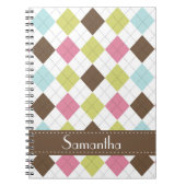 Raute Diamond Stitch Sweater Spirale Notebook Notizblock (Vorderseite)